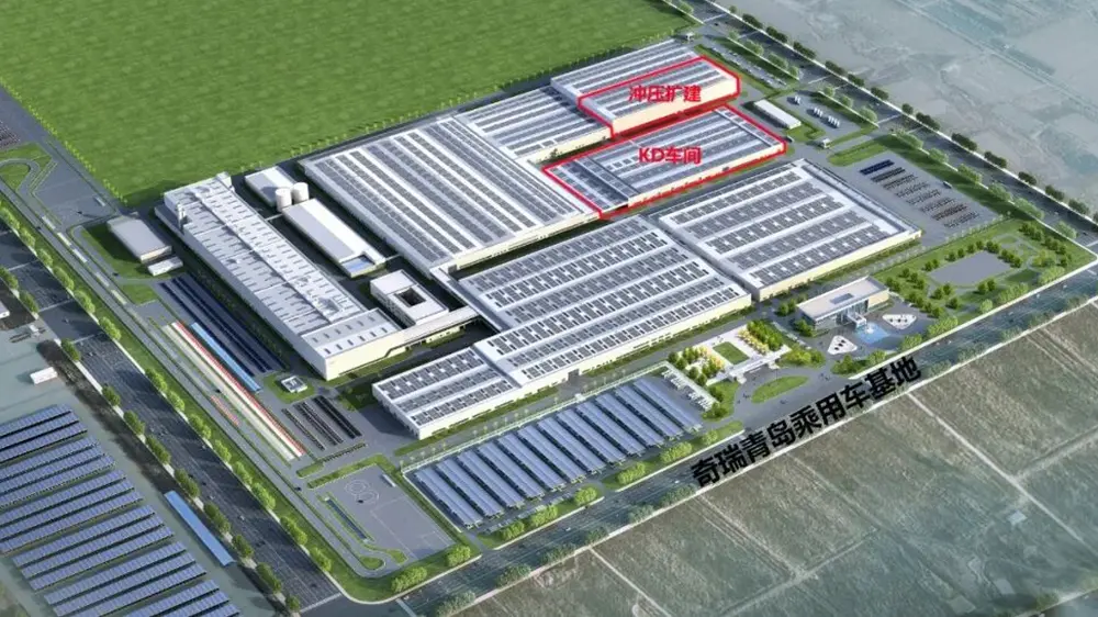 Chery KD detaļu ražošanas ceha būvniecības projekts uz sijas, EIHE realizētais Chery Automobile Qingdao bāzes būvniecības projekts uzvarēja konkursā 