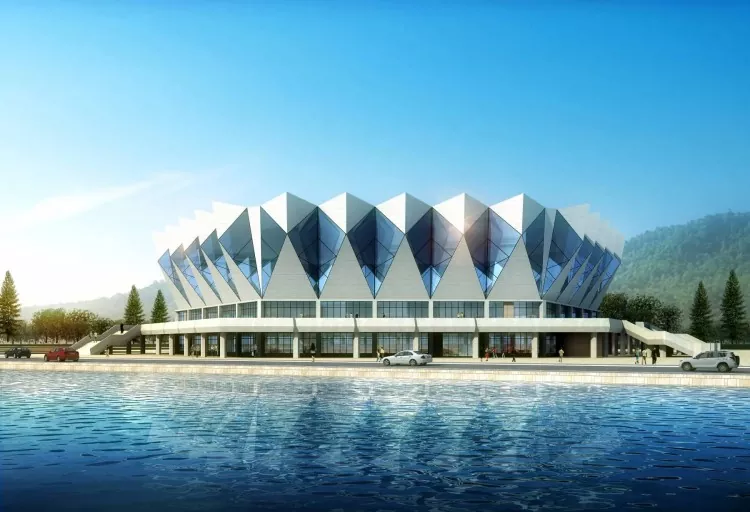 Projektēts Shape Steel Construction Stadium