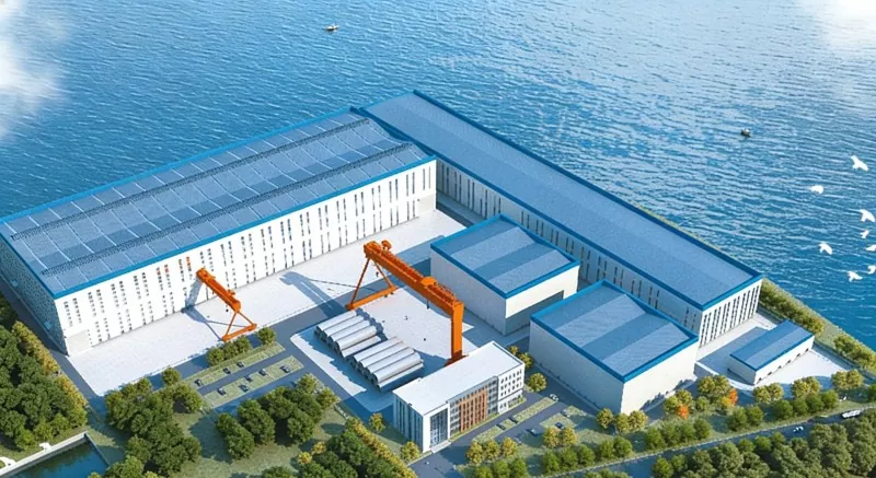 Tērauda konstrukciju jūras vēja enerģijas rūpnīca
