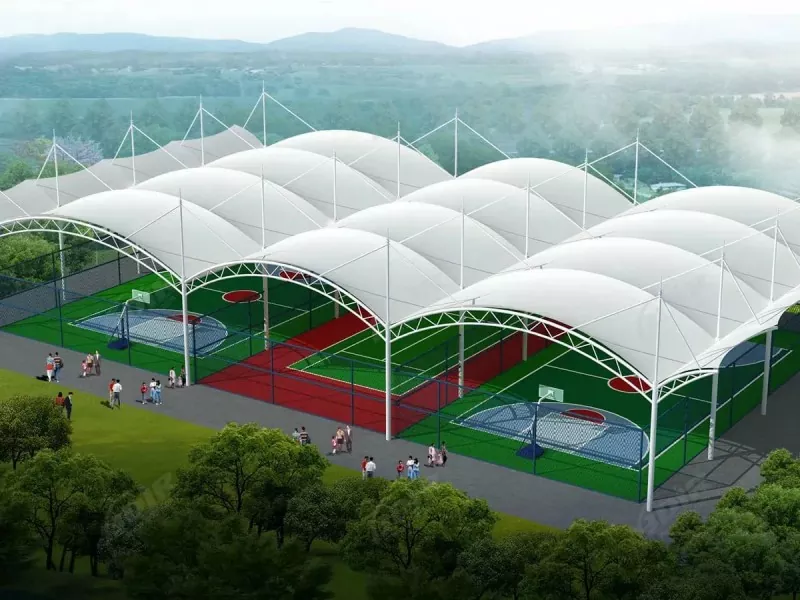 Tērauda konstrukcijas āra sporta stadions